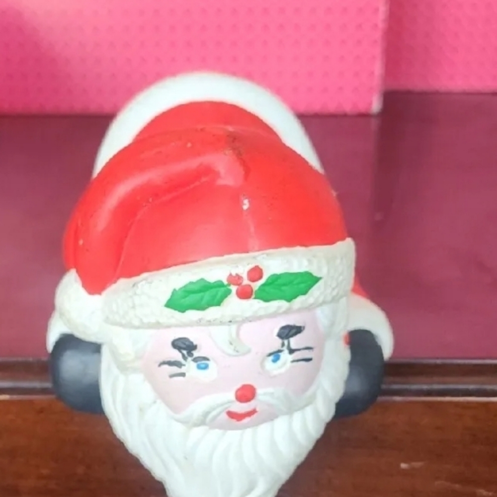 Vintage Christmas Elf (Santa?) Mantle Sitter Figurine Figure (Mr. Snow or Frost)